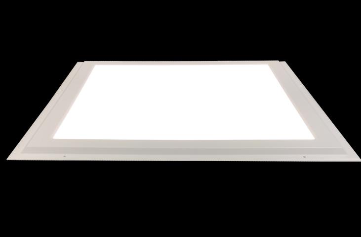 Luminaire applique LED HORUS BIO-2 46W 6000lm pour laboratoires et salles blanches 636x636x15mm